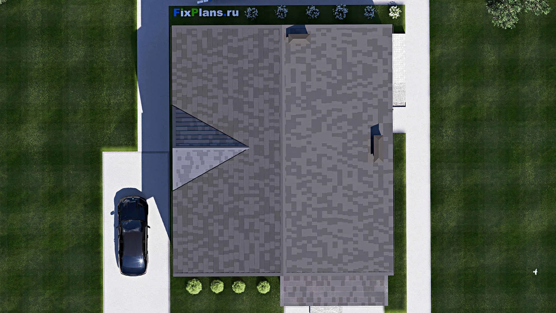 F-17801 - Проект дома с мансардой 14 на 17, площадью 310 м² с 4 спальнями